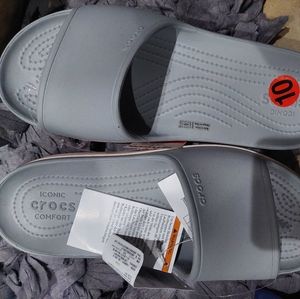 Crocs  comfort  slides